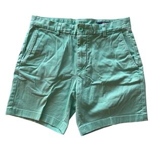 Vineyard Vines Shorts Mens 32 Green Breaker Short 1H0470 Cotton Stretch Chino